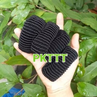 12 dây cột tóc màu đen dày,chắc (bản 2-3cm)