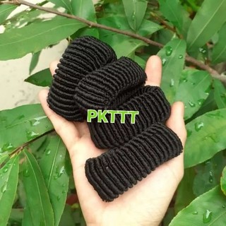 12 dây cột tóc màu đen dày,chắc (bản 2-3cm)
