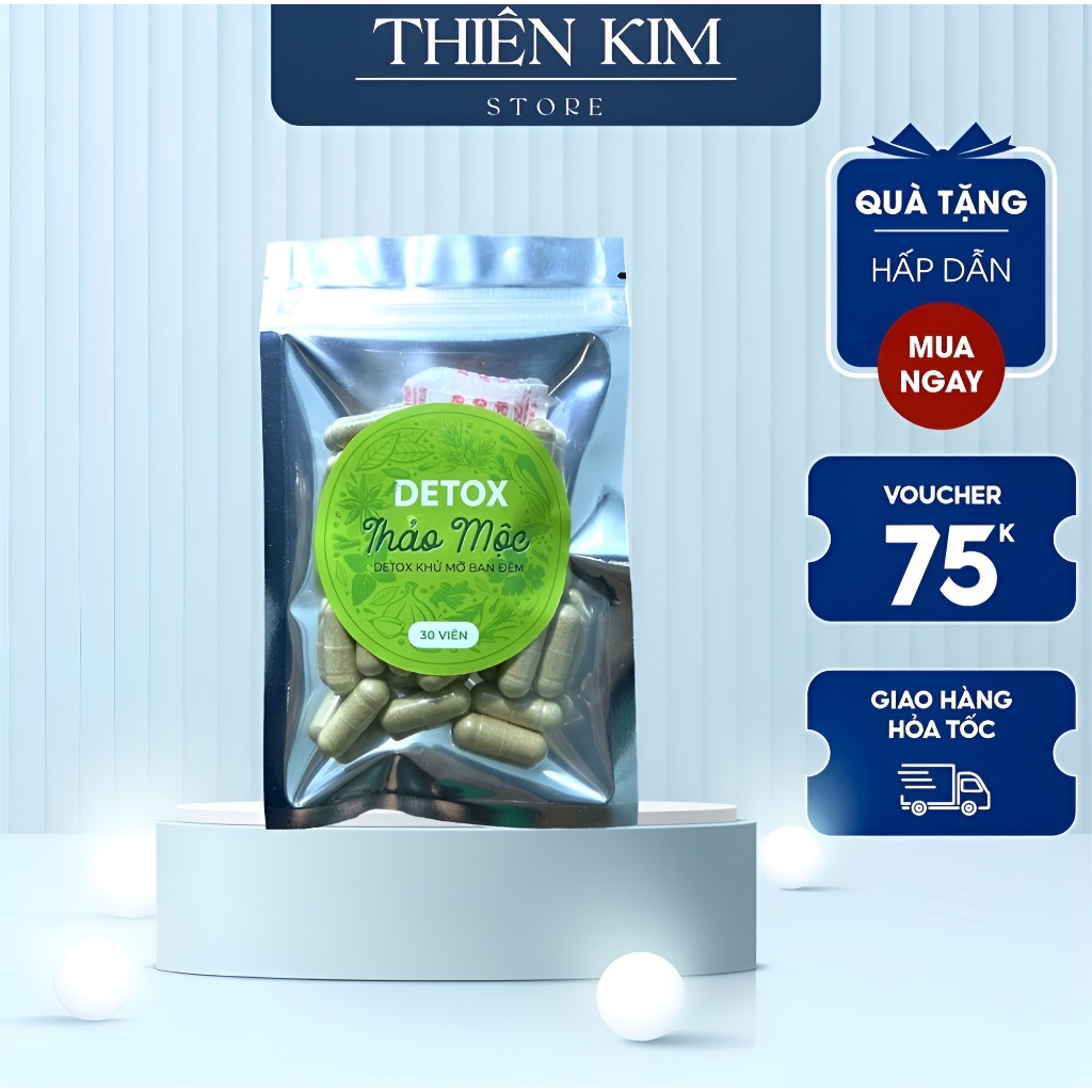 Xổ Mỡ Detox Khử Mỡ Đêm Liệu Trình 30 viên Thiên Kim Store