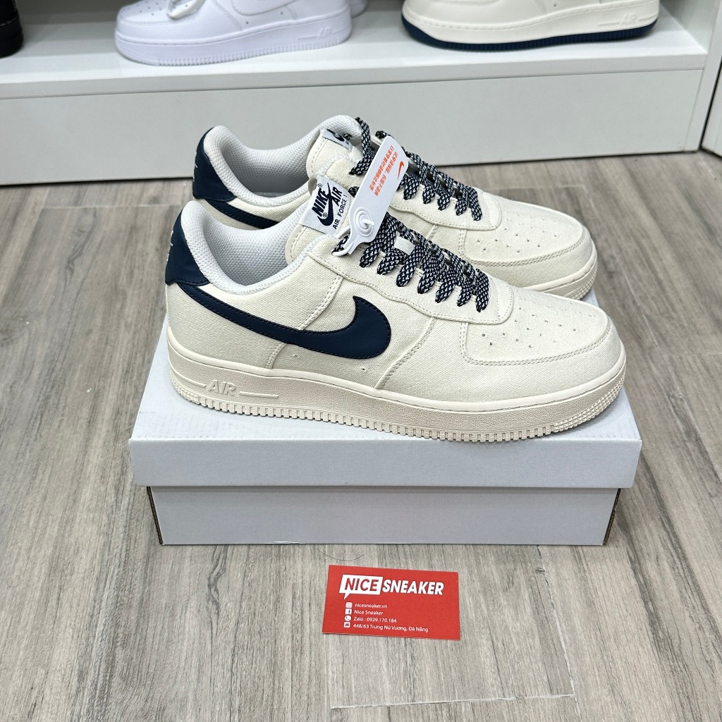 Giày Air Force 1 Low Canvas Navy  - Nice Sneaker | chất lượng loại 1.