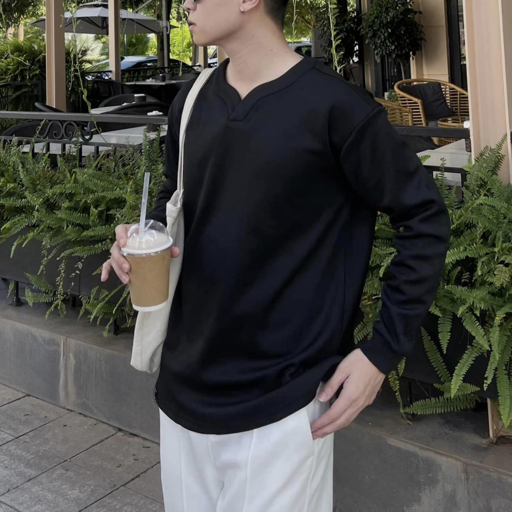 Áo Long Tee basic dài tay Hàn Quốc