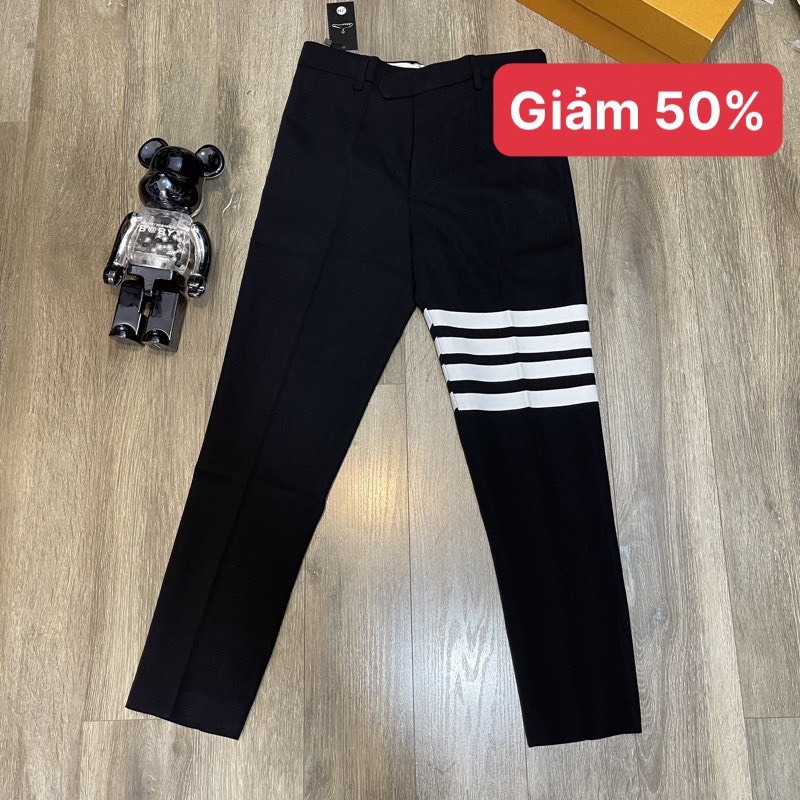 Quần tây âu 4 vạch trắng+ sơ mi nam cao cấp