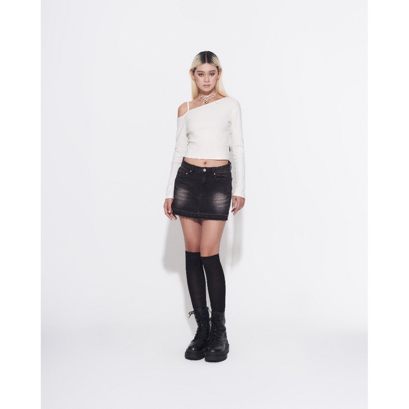 PRADISE.SG - Chân váy jeans ngắn