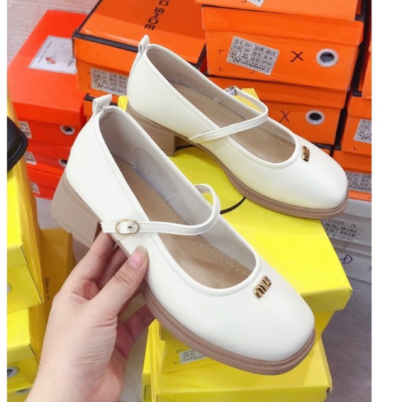 Giày Búp Bê Da Mềm Đế 3 Phân Hàng Qccc Fullbox
