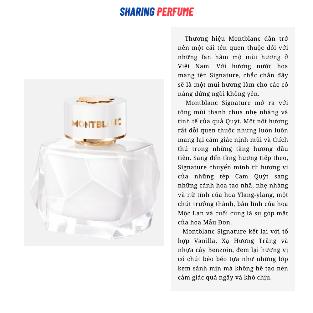 💥Sharingperfume - Nước hoa Montblanc Signature