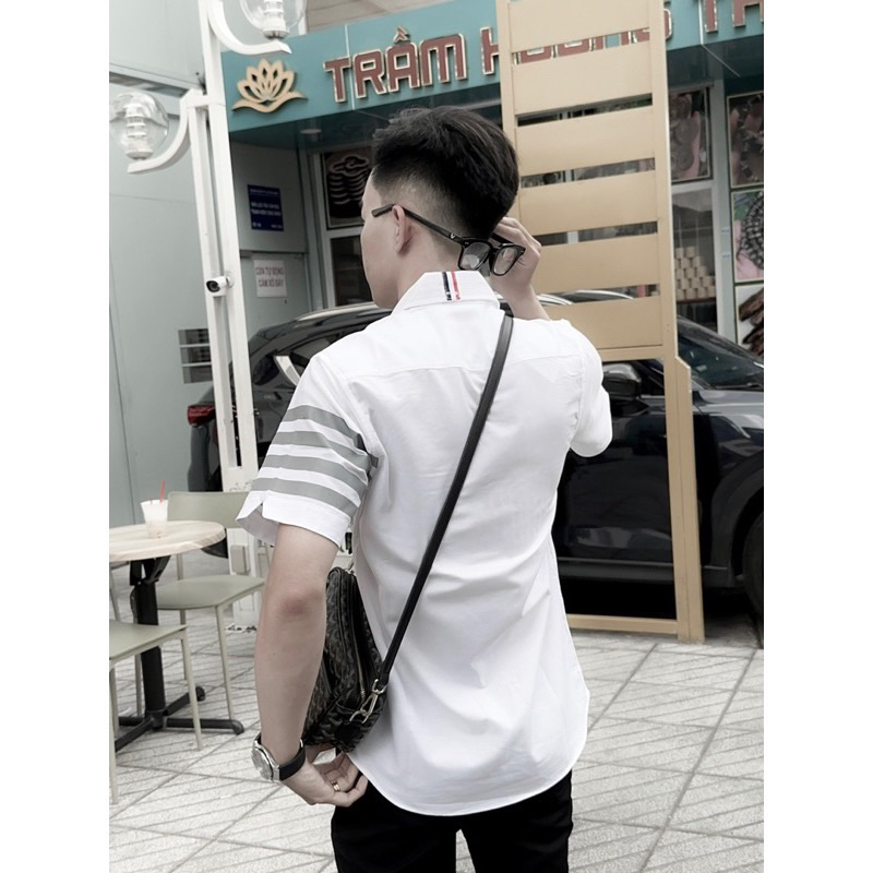 Sơ mi thome tay ngắn hàng loại 1 full bao bì tag mác