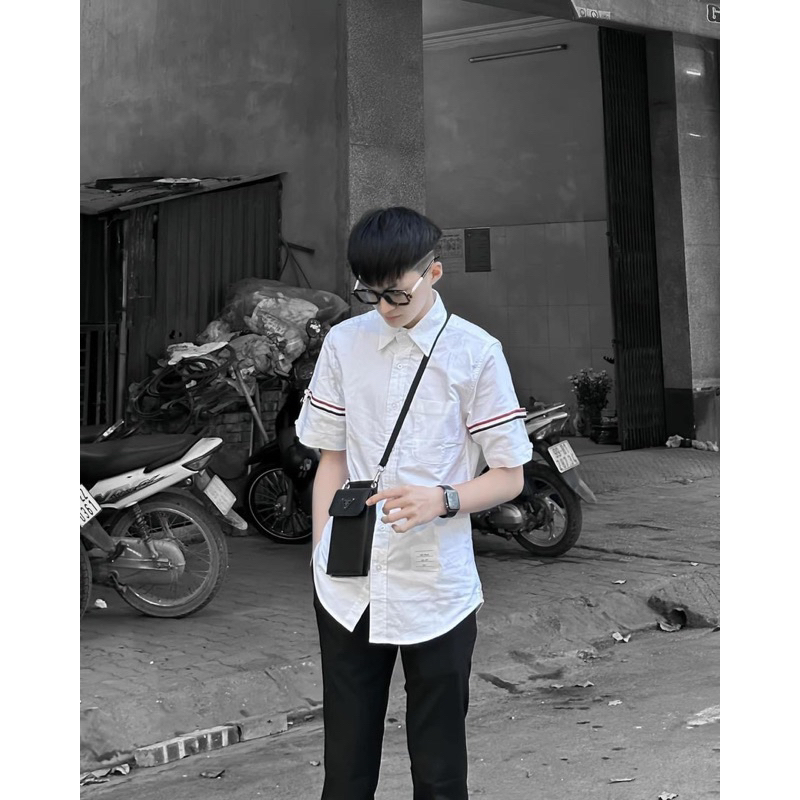 Sơ mi thome tay ngắn hàng loại 1 full bao bì tag mác
