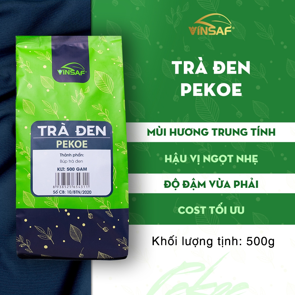 TRÀ ĐEN PEKOE VINSAF 500gr