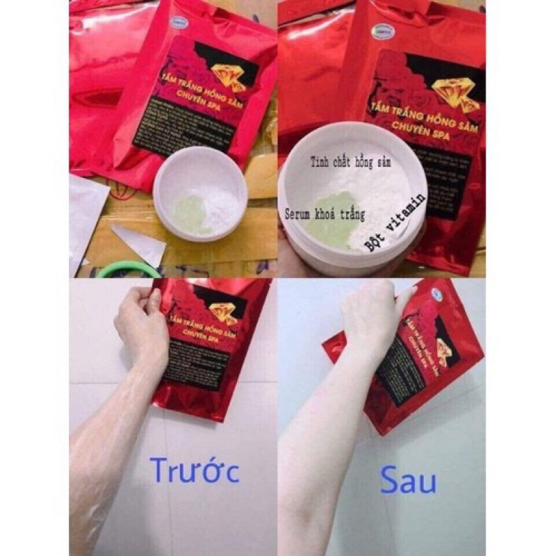 Tắm trắng hồng sâm