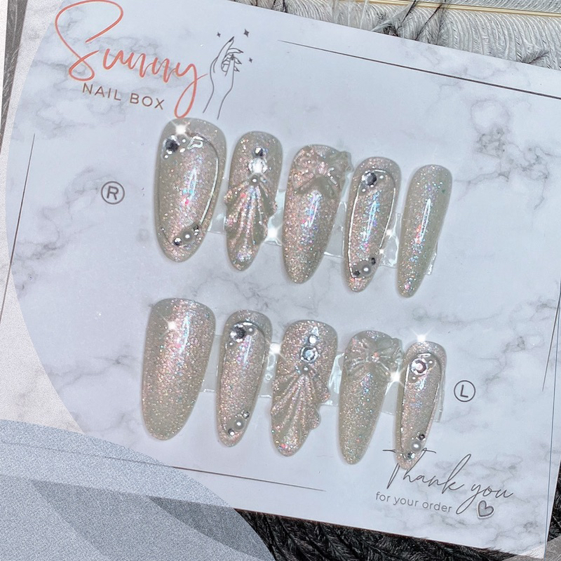 Nail box mắt mèo vẽ nổi