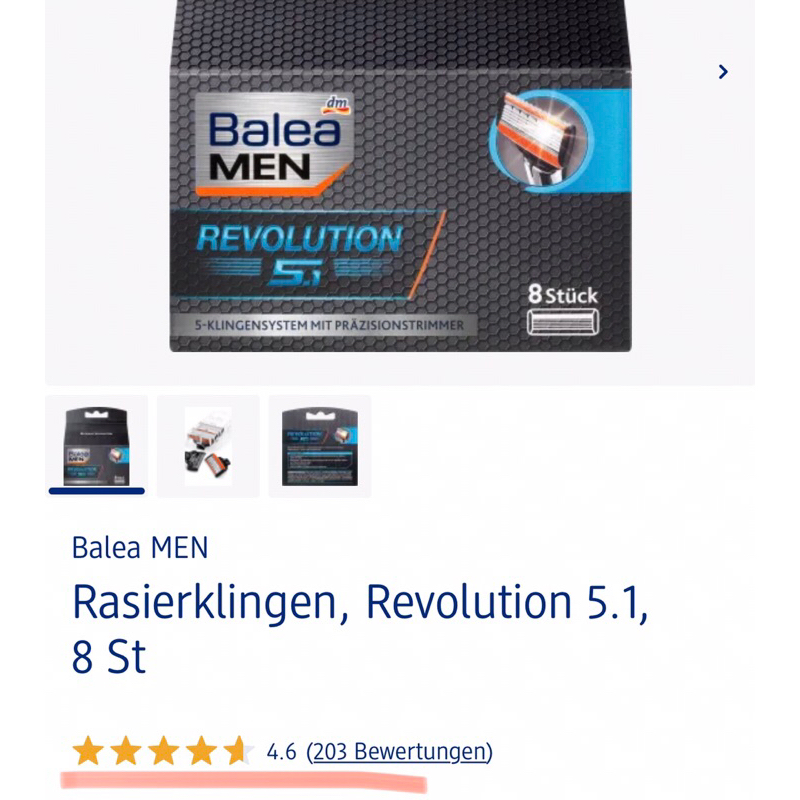 Lưỡi dao cạo râu 5.1 Balea, Đức