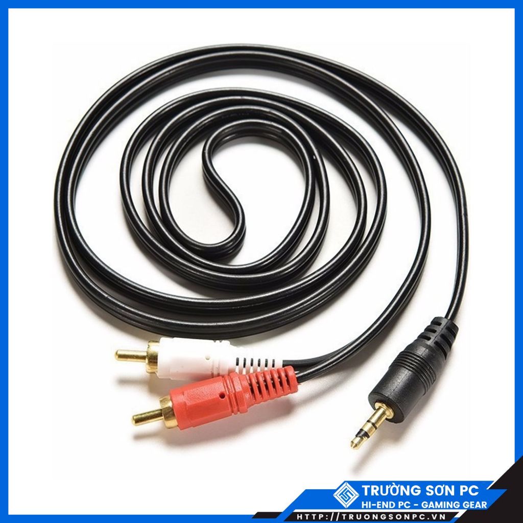 Dây Loa 1 Ra 2 AV - 1 Ra 1 Chân 3.5mm Loại 1.5m | Maytinhtruongson
