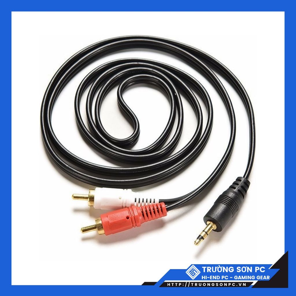 Dây Loa 1 Ra 1 Chân 3.5mm Loại 1m-1.5m - 2 Đầu Chân Cắm 3.5mm | Maytinhtruongson