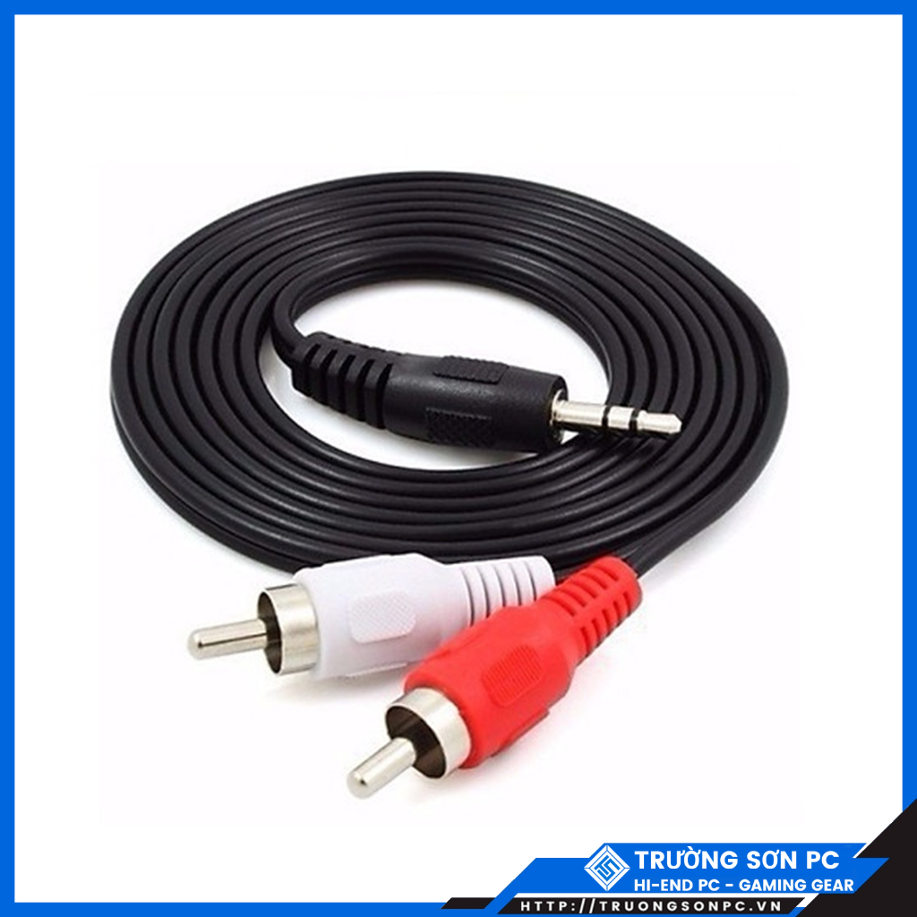 Dây Loa 1 Ra 1 Chân 3.5mm Loại 1m-1.5m - 2 Đầu Chân Cắm 3.5mm | Maytinhtruongson