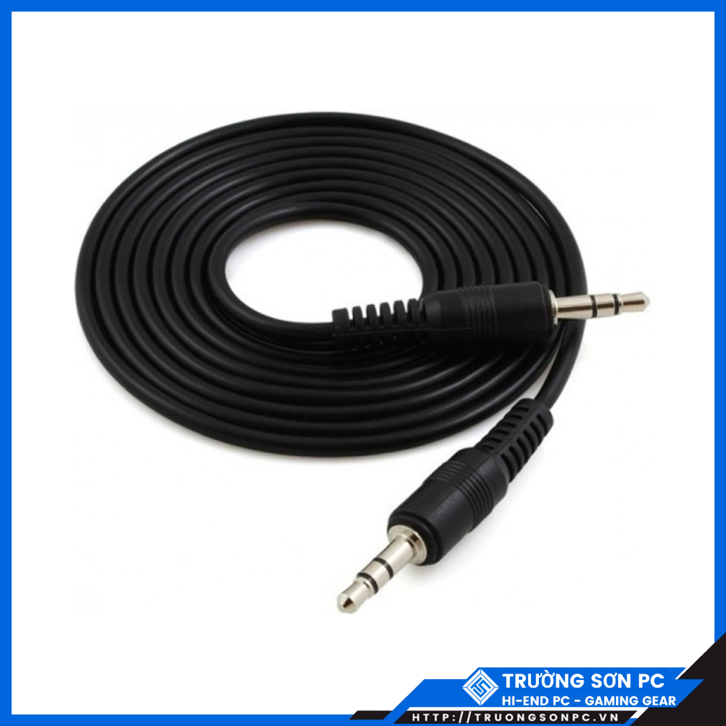 Dây Loa 1 Ra 1 Chân 3.5mm Loại 1m-1.5m - 2 Đầu Chân Cắm 3.5mm | Maytinhtruongson
