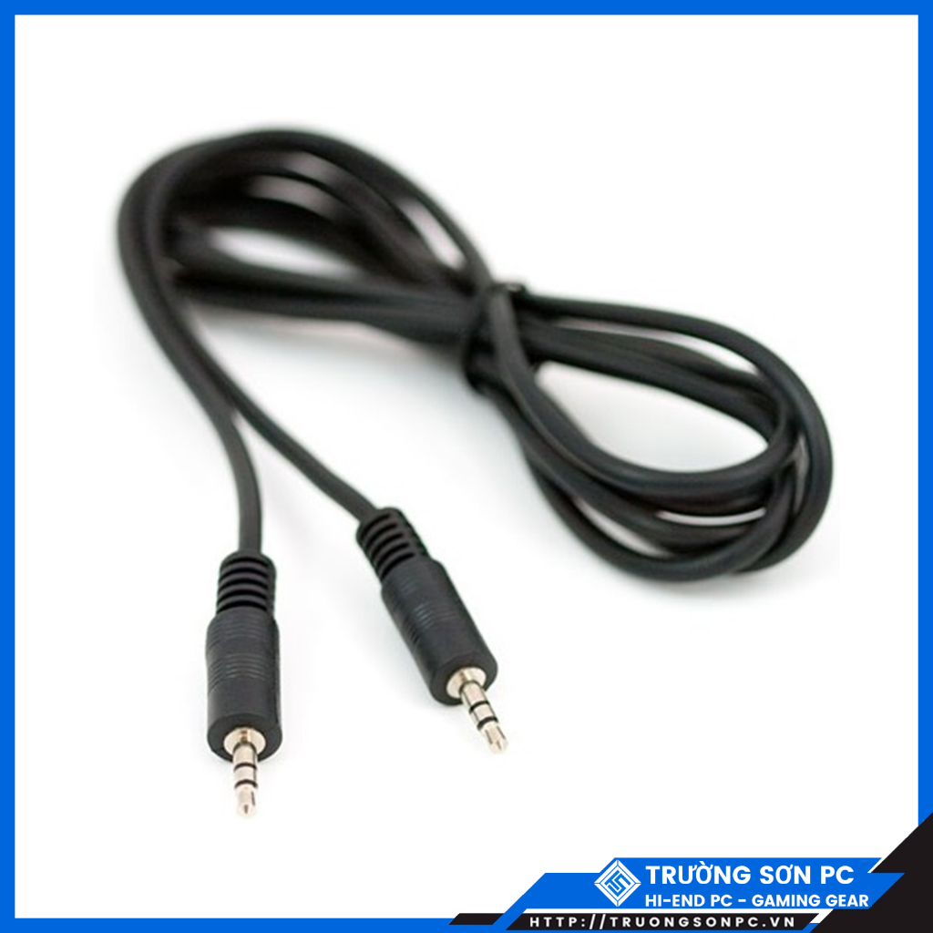 Dây Loa 1 Ra 1 Chân 3.5mm Loại 1m-1.5m - 2 Đầu Chân Cắm 3.5mm | Maytinhtruongson