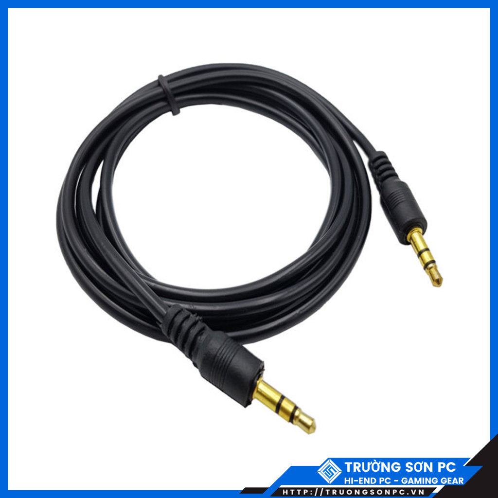 Dây Loa 1 Ra 1 Chân 3.5mm Loại 1m-1.5m - 2 Đầu Chân Cắm 3.5mm | Maytinhtruongson