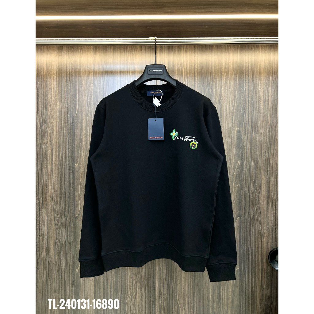 Áo Nỉ Nam Chữ Màu Cực Nét - Áo Dài Tay Nam LV Chất NỈ Cao Cấp