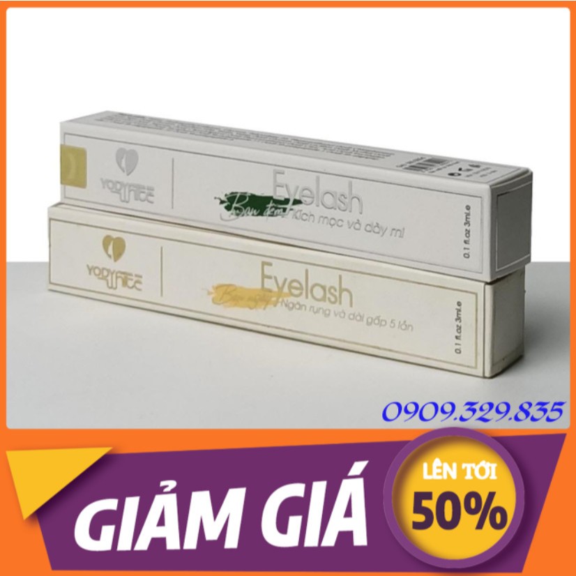 Combo 2 cây Dưỡng mi ngày đêm Eyelash Yody White Phương Anh chính hãng