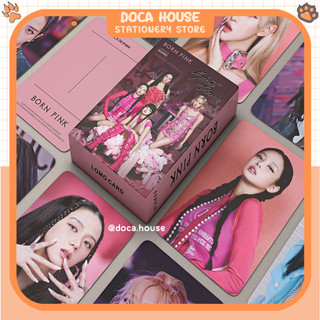 Bộ 55 lomo card black pink born pink world tour 2023 idol kpop lisa jennie jisoo rosé bo góc