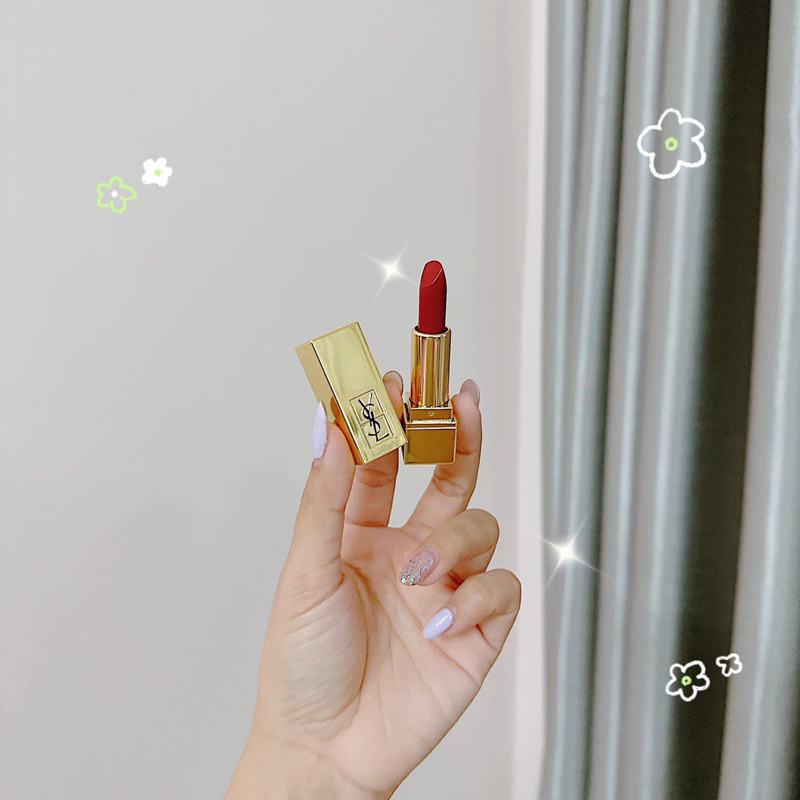 Son mini unbox YSL 𝟏𝟗𝟔𝟔 𝐑𝐨𝐮𝐠𝐞 𝐋𝐢𝐛𝐫𝐞 màu đỏ gạch siêu sang chảnh