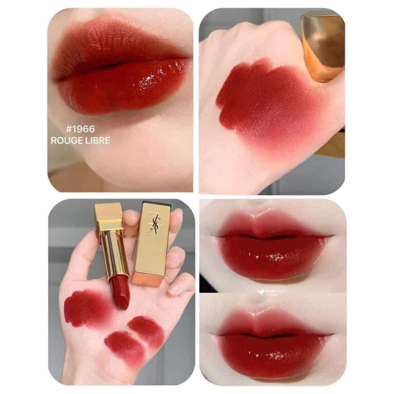 Son mini unbox YSL 𝟏𝟗𝟔𝟔 𝐑𝐨𝐮𝐠𝐞 𝐋𝐢𝐛𝐫𝐞 màu đỏ gạch siêu sang chảnh