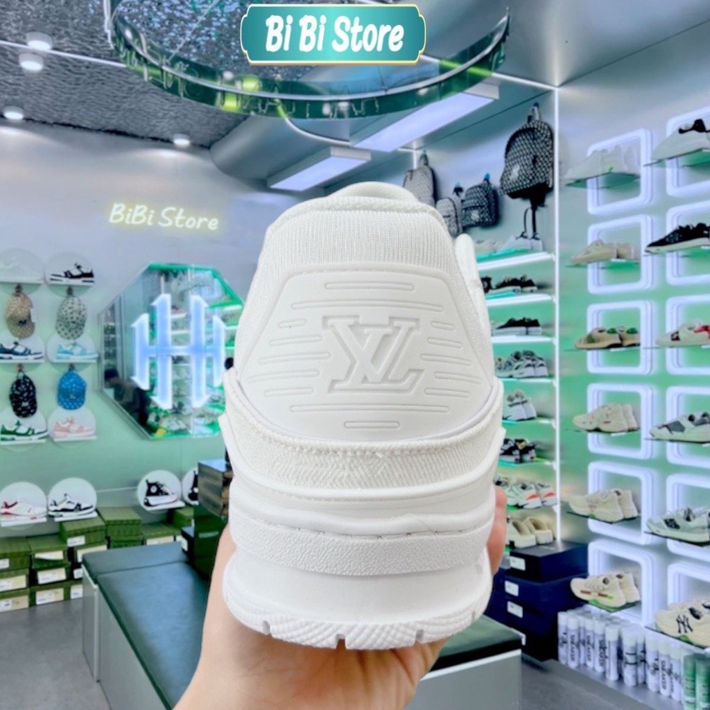 Giày LV Trắng Nam Giày LV Louis Vuitton Trainer Trắng Đen, Giày Sneaker LV Thể Thao Nam Nữ Hot TrendHàng Cao CấpTrắng Ho