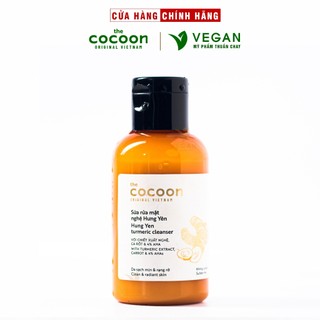  Sữa rửa mặt nghệ Hưng Yên cocoon 140ml sáng mịn da - VEGAN - Mỹ phẩm thuần chay 