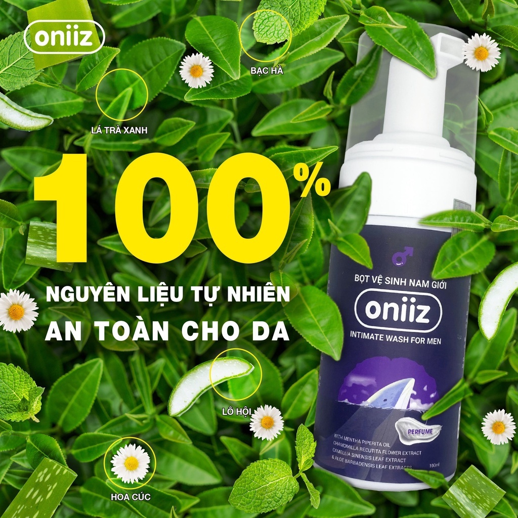 Bọt vệ sinh nam giới Oniiz, Dung dịch vệ sinh nam tạo bọt hương nước hoa