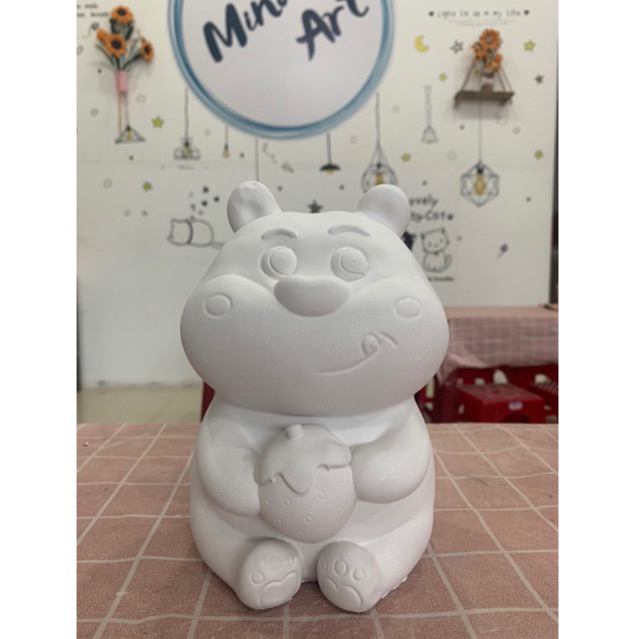 Tuọng tô màu thạch cao thỏ ôm dâu