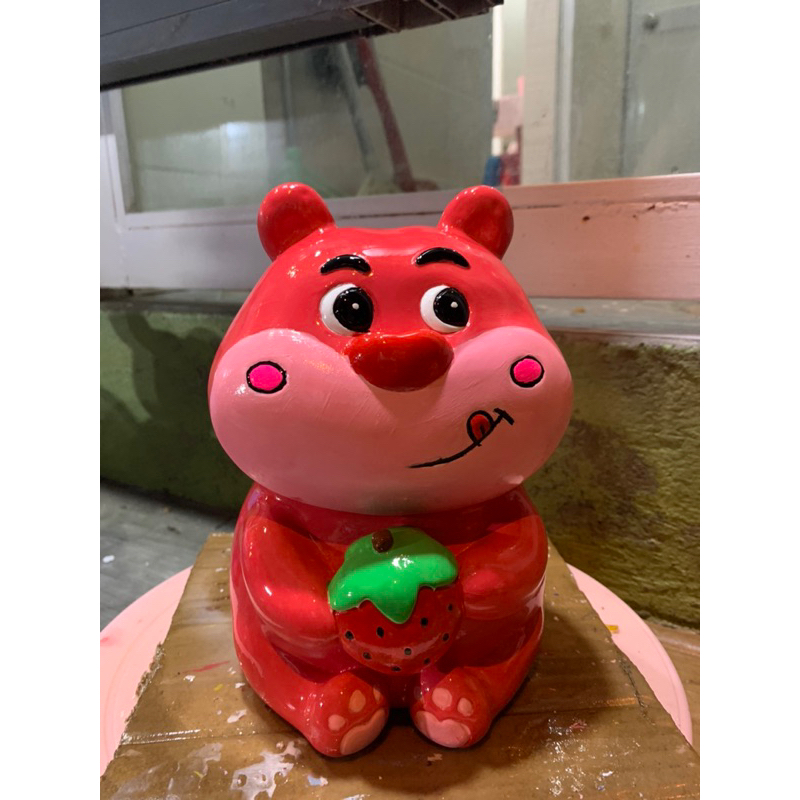 Tuọng tô màu thạch cao thỏ ôm dâu