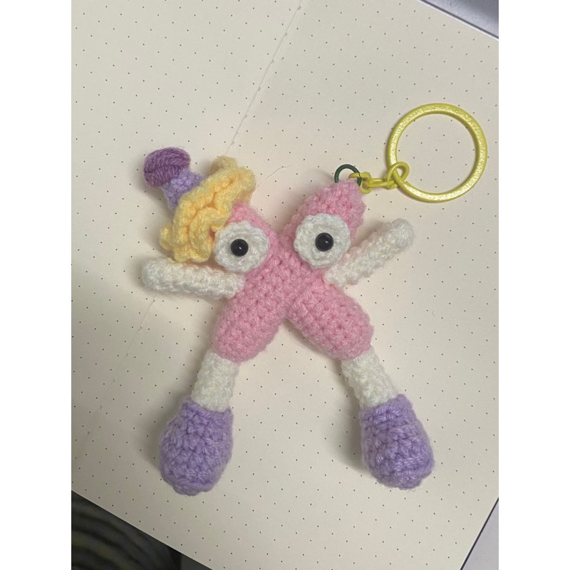 MÓC KHOÁ CHỮ CÁI BẰNG LEN | ảnh shop chụp|