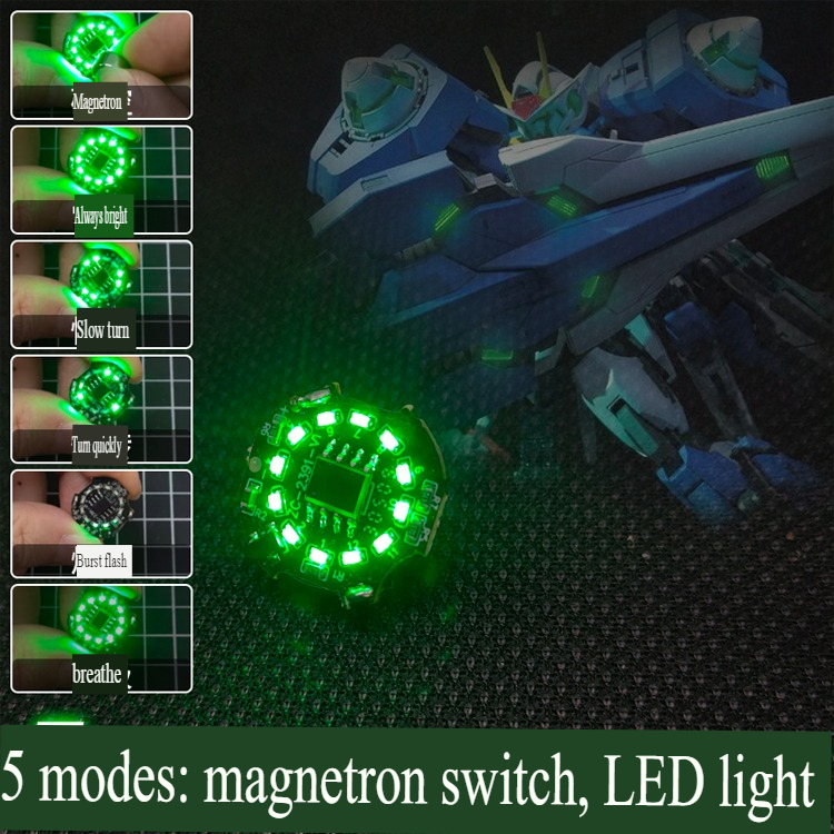 Đèn LED WS từ tính chạy xoay 4 lighting mode cho MG GN Drive magnetic control quantum lamp rotating