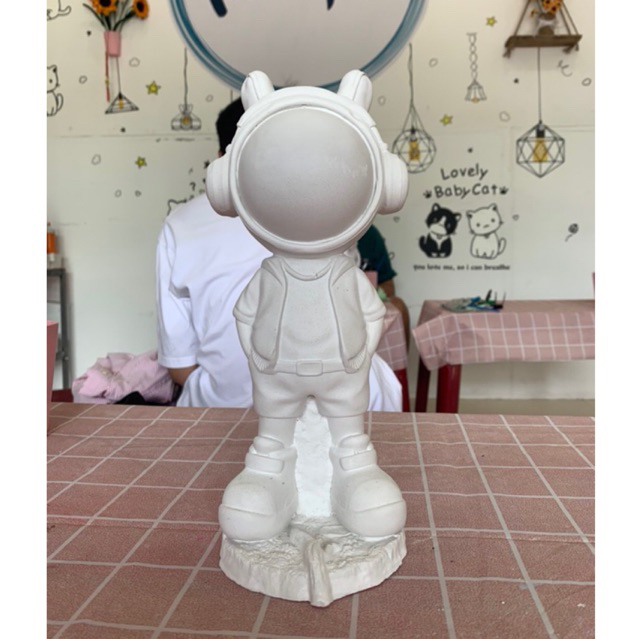 Tượng tô màu thạch cao gấu bearbrick size lớn