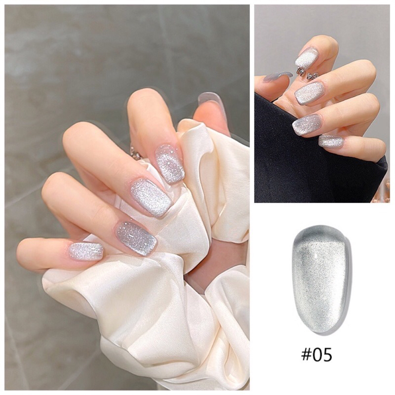 Nailbox Mắt Mèo Kim Cương Bạc - M5