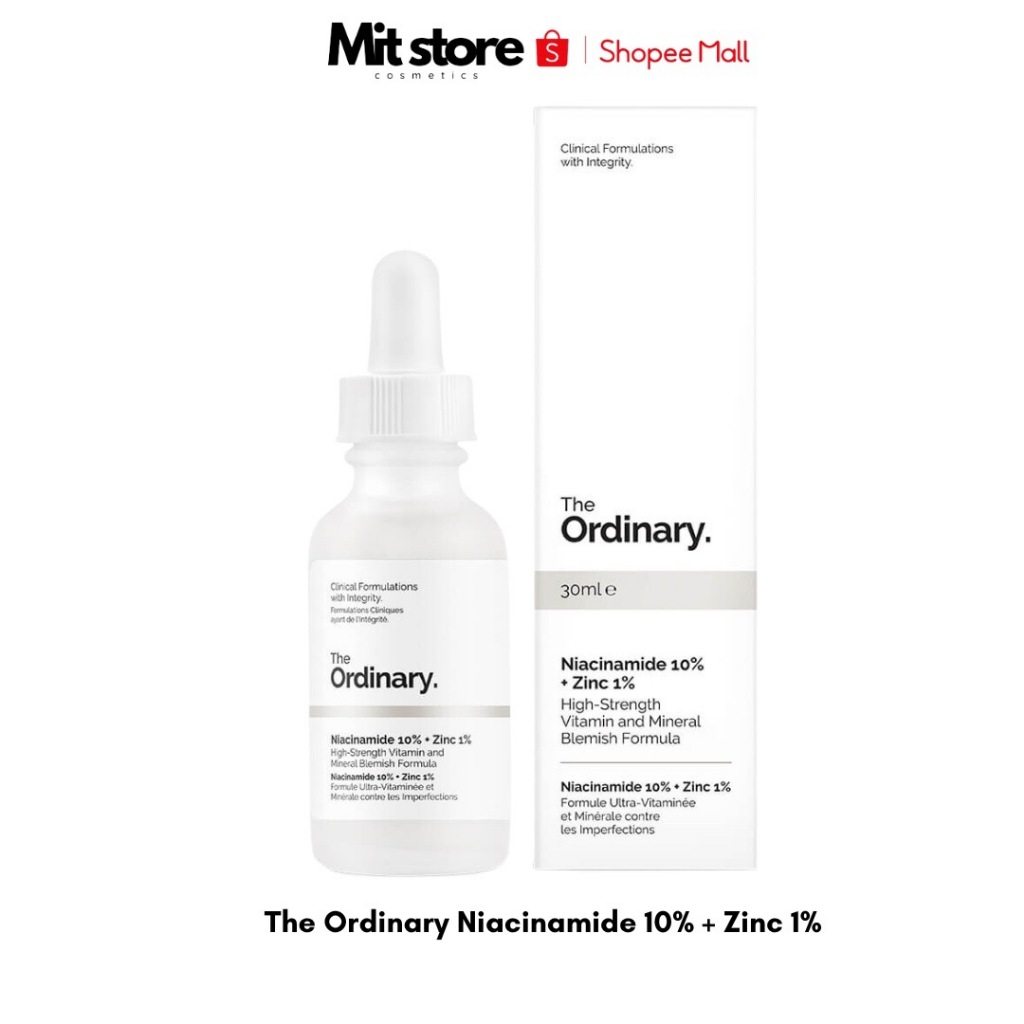 Tinh chất dưỡng da The Ordinary Niacinamide 10% + Zinc 1%
