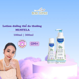 ( 𝐍𝐡𝐚̣̂𝐩 𝐤𝐡𝐚̂̉𝐮 𝐜𝐡𝐢́𝐧𝐡 𝐡𝐚̃𝐧𝐠 ) Kem body Lotion Dưỡng Thể Da Thường hữu cơ Mustela Hydra Bebe 300ml và 100ml