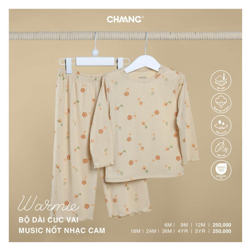 Chaang bộ quần áo trẻ em dài tay Chaang Music AW23
