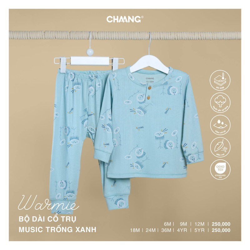 Chaang bộ quần áo trẻ em dài tay Chaang Music AW23