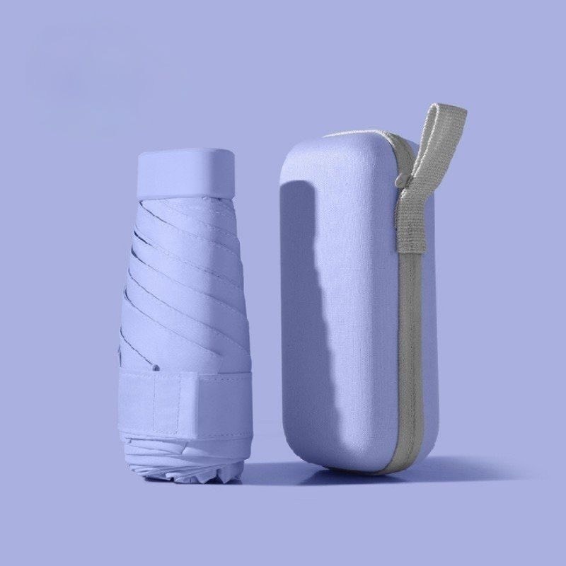 Ô mini che nắng gấp gọn chống tia UV tiện mang đi du lịch kèm hộp đựng - Dù mini có chống tia UV cực tốt