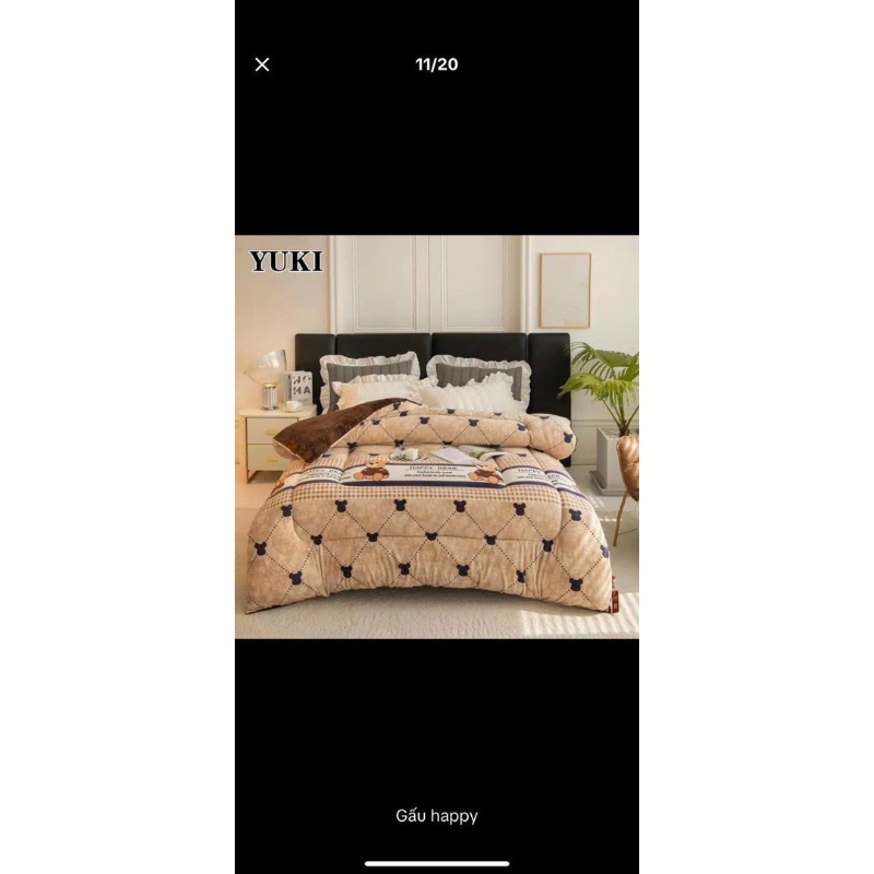 CHĂN NỈ LÔNG CỪU YUKI SIÊU ẤM CHÍNH HÃNG DÀY MỊN