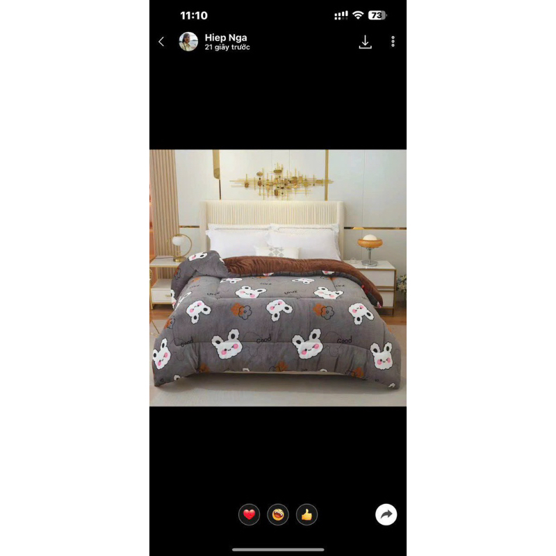 CHĂN NỈ LÔNG CỪU YUKI SIÊU ẤM CHÍNH HÃNG DÀY MỊN