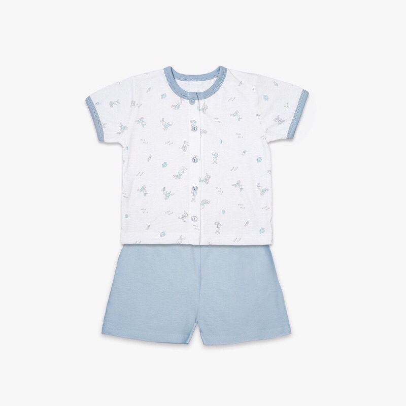 Bộ cộc tay cotton cho bé trai gái Mio Mio