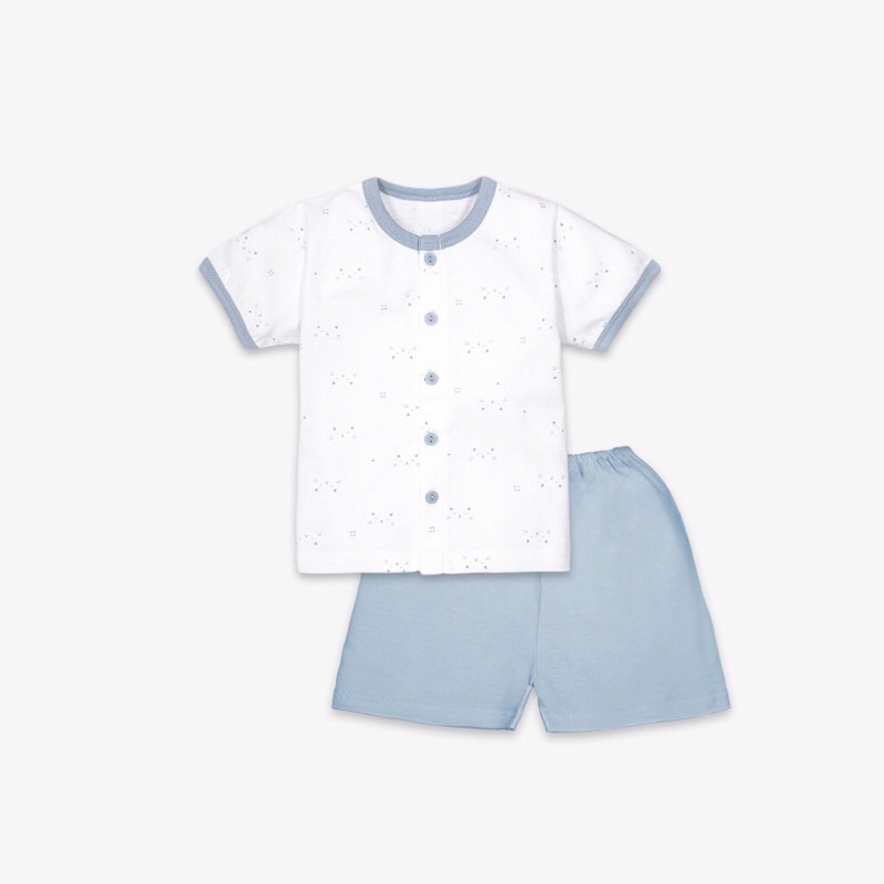 Bộ cộc tay cotton cho bé trai gái Mio Mio