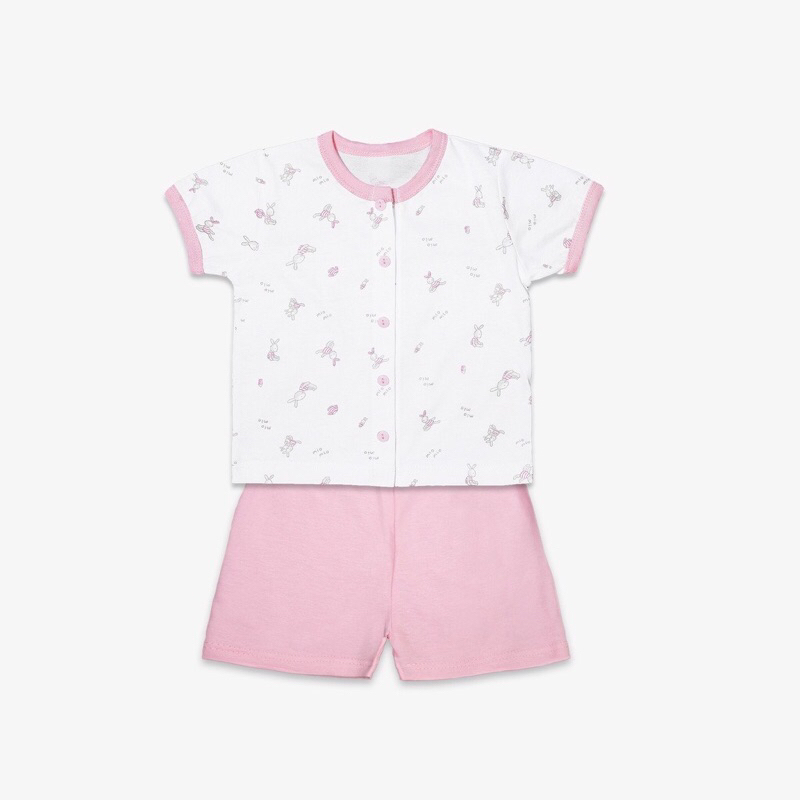 Bộ cộc tay cotton cho bé trai gái Mio Mio