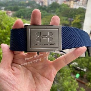 Thắt lưng golf nam UA đen khóa đen