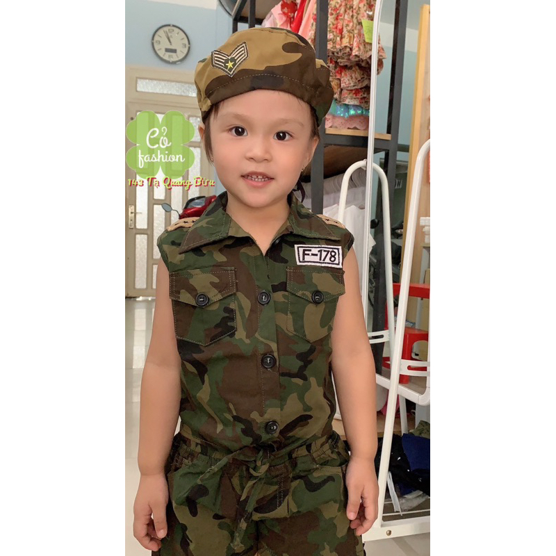 Bộ quần áo rằn ri cộc tay bé trai bé gái siêu đẹp