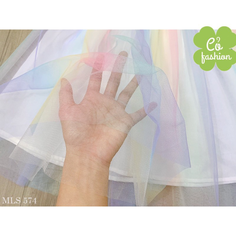 Váy công chúa kim sa cầu vồng siêu xinh cho bé 9-32kg