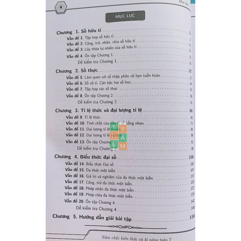 Sách - Nắm chắc kiến thức và kĩ năng Toán 7