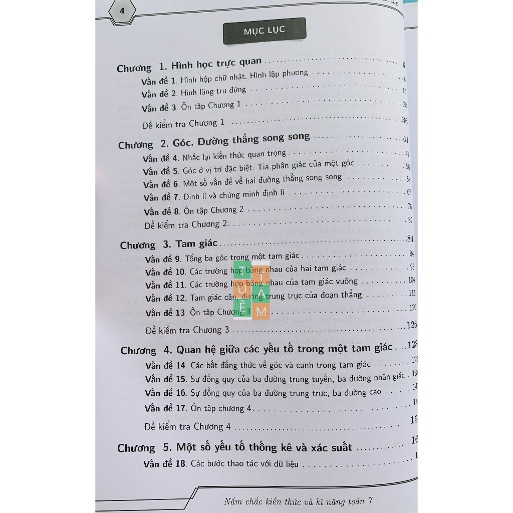 Sách - Nắm chắc kiến thức và kĩ năng Toán 7